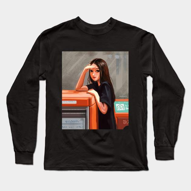 Girl's Fashion Long Sleeve T-Shirt by Puja's Art Store